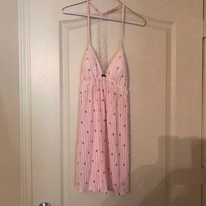 Used once VS chemise nightie in pale pink LG